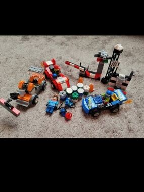 Lego Junior Racing & Rescue Vehicle Mixed With Pieces Shown